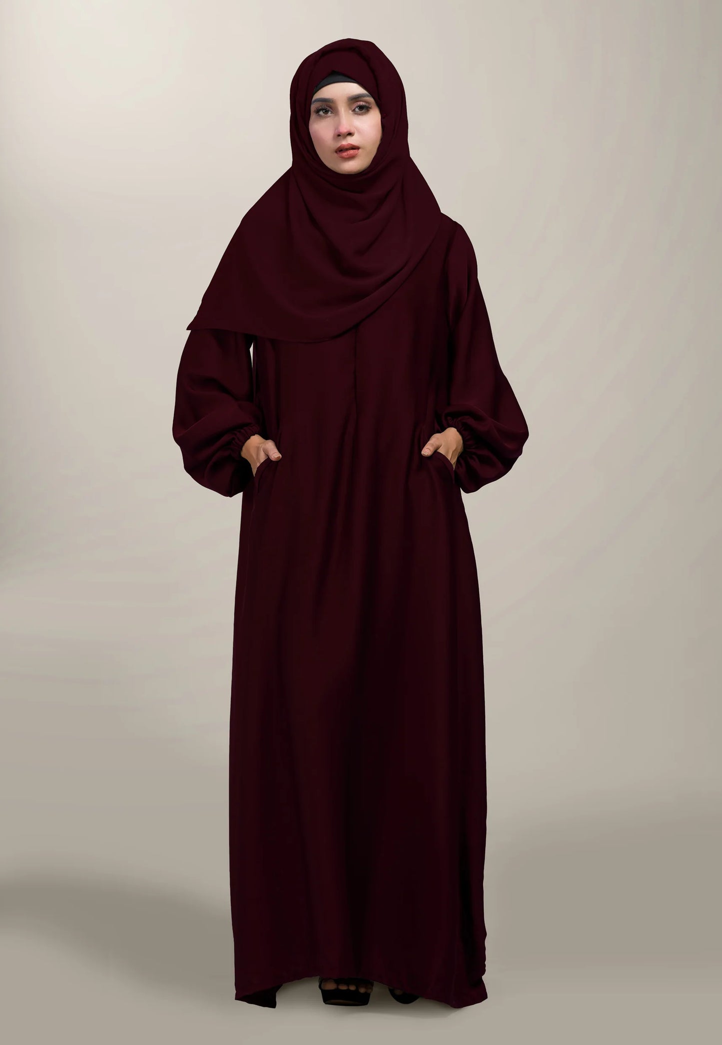Zipper Abaya only abaya Georgette Abaya for Girls women Modest Abaya Islamic Dress Elegant Abaya Fashion Traditional Abaya Women's Abaya Black Abaya Designer Abaya